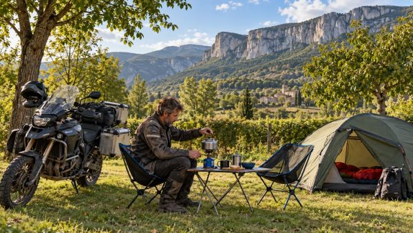 Laissez-vous surprendre par le camping pour motards en Drôme